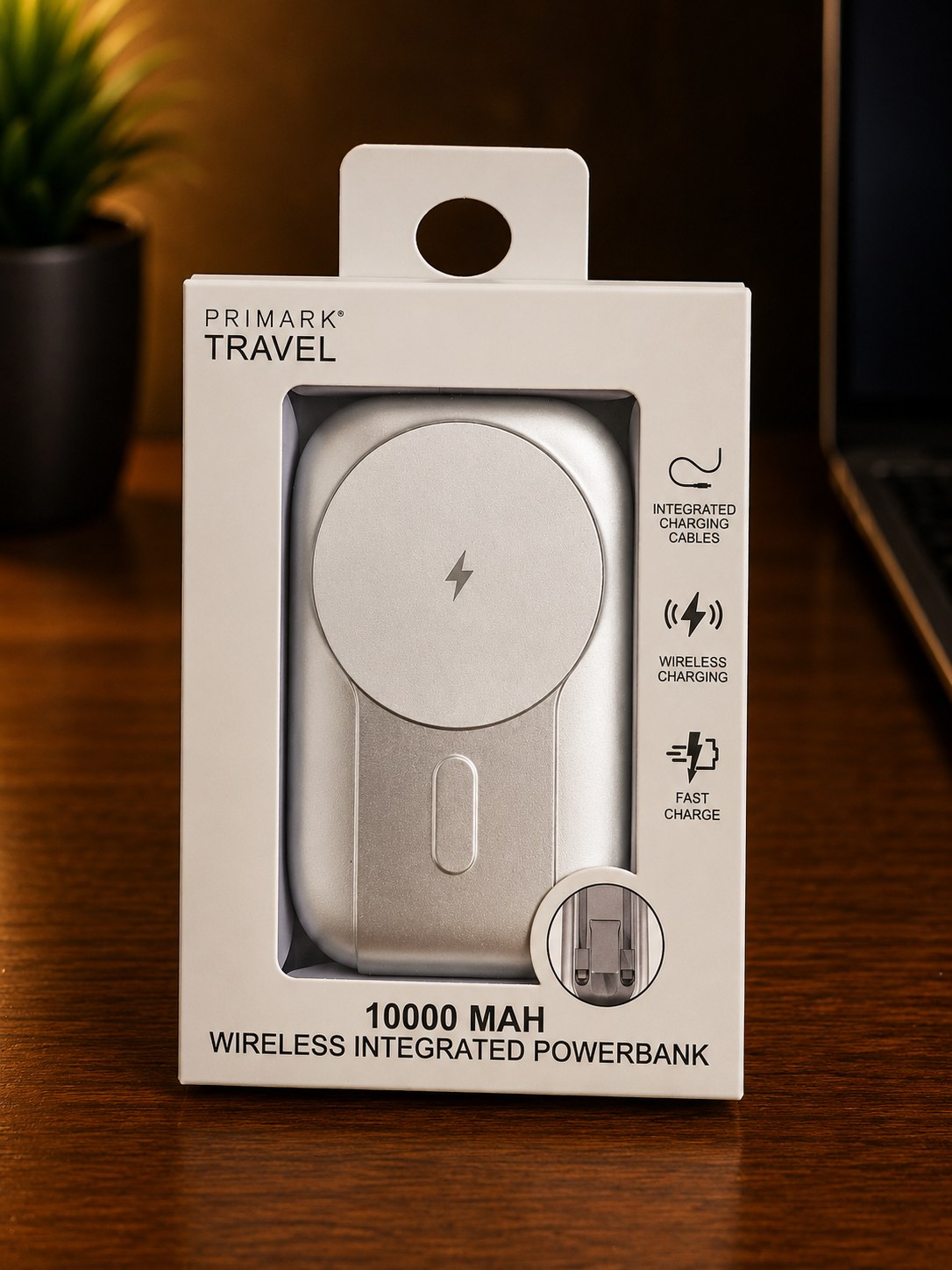 Power Bank Primark Travel 10000mAh Sans Fil
