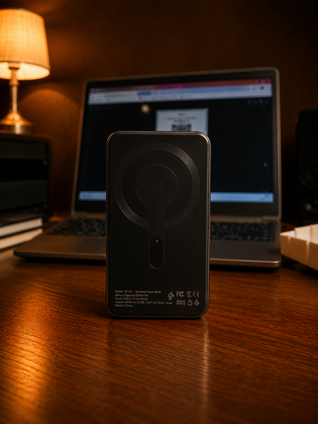 Power Bank Magnétique YUNTEL YP-03 5000mAh – Charge Sans Fil 15W – Image 5