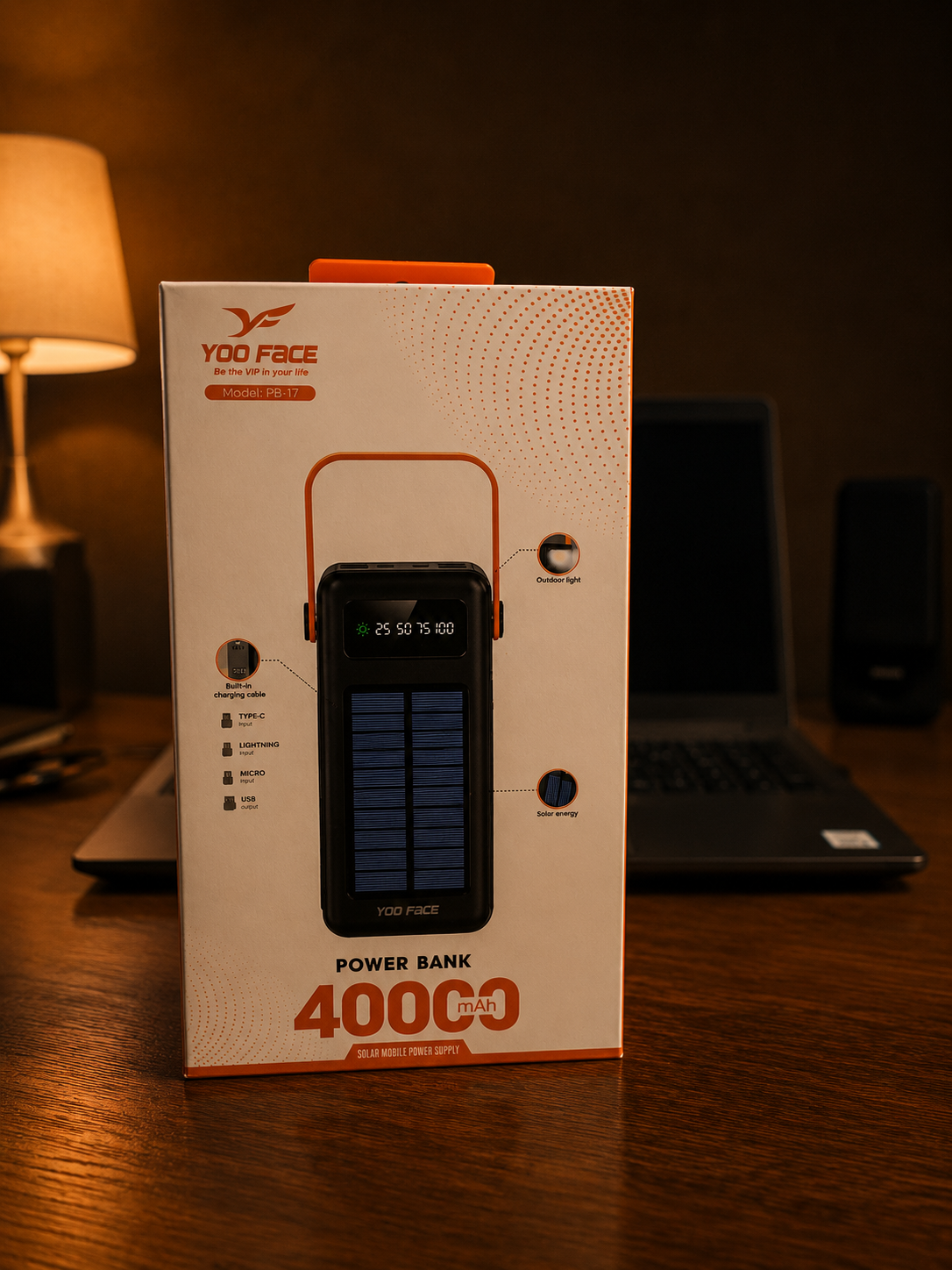 Power Bank Solaire YOO FACE PB-17