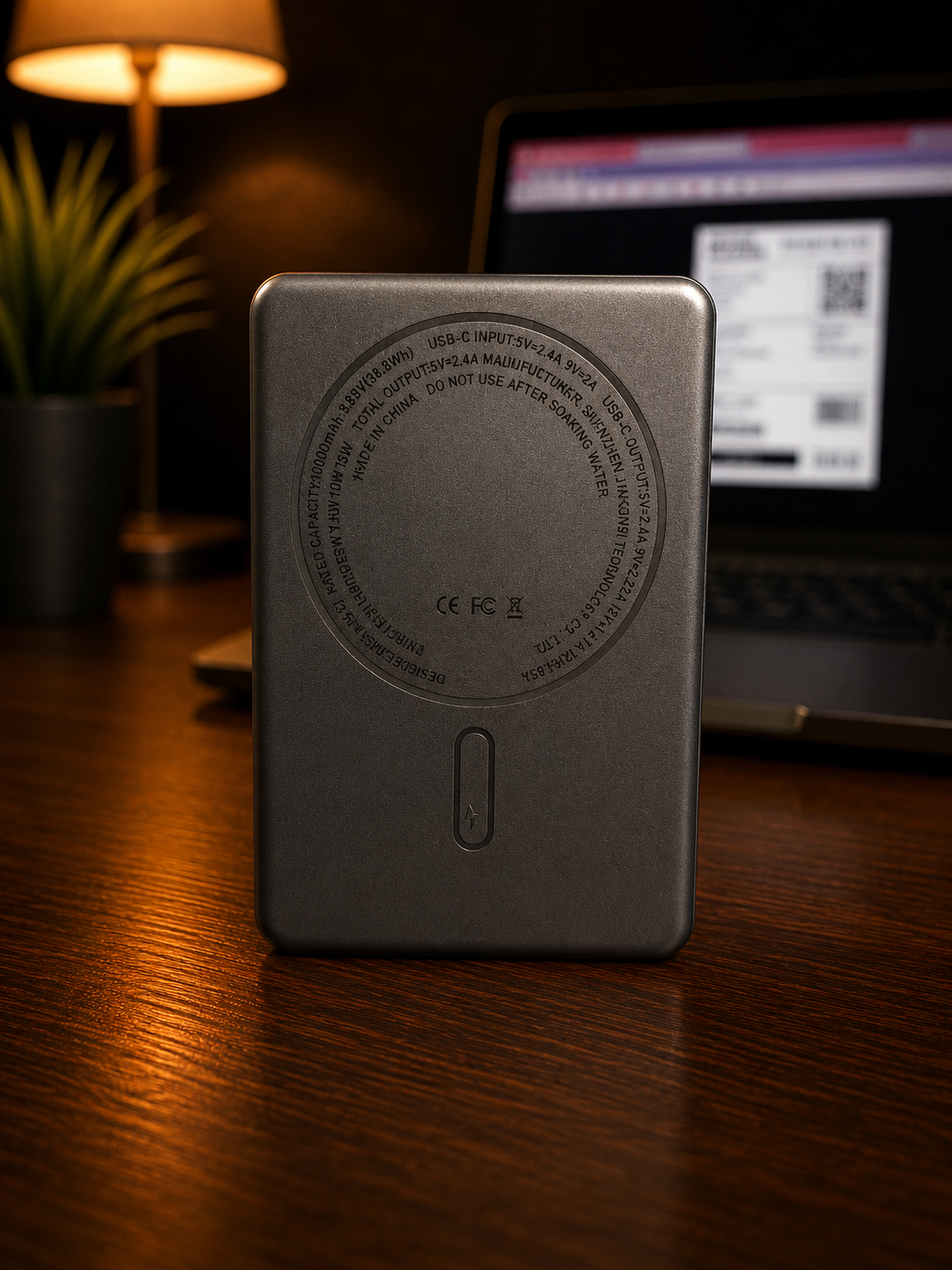 Power Bank Magnétique IMENSO IMS-B053 10000mAh – Charge Sans Fil MagSafe 15W – Image 6