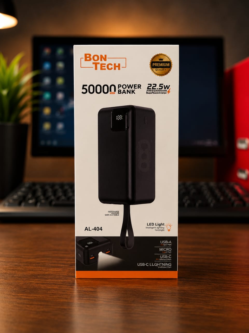 Power Bank BON-TECH AL-404 50000mAh – Charge Rapide 22.5W