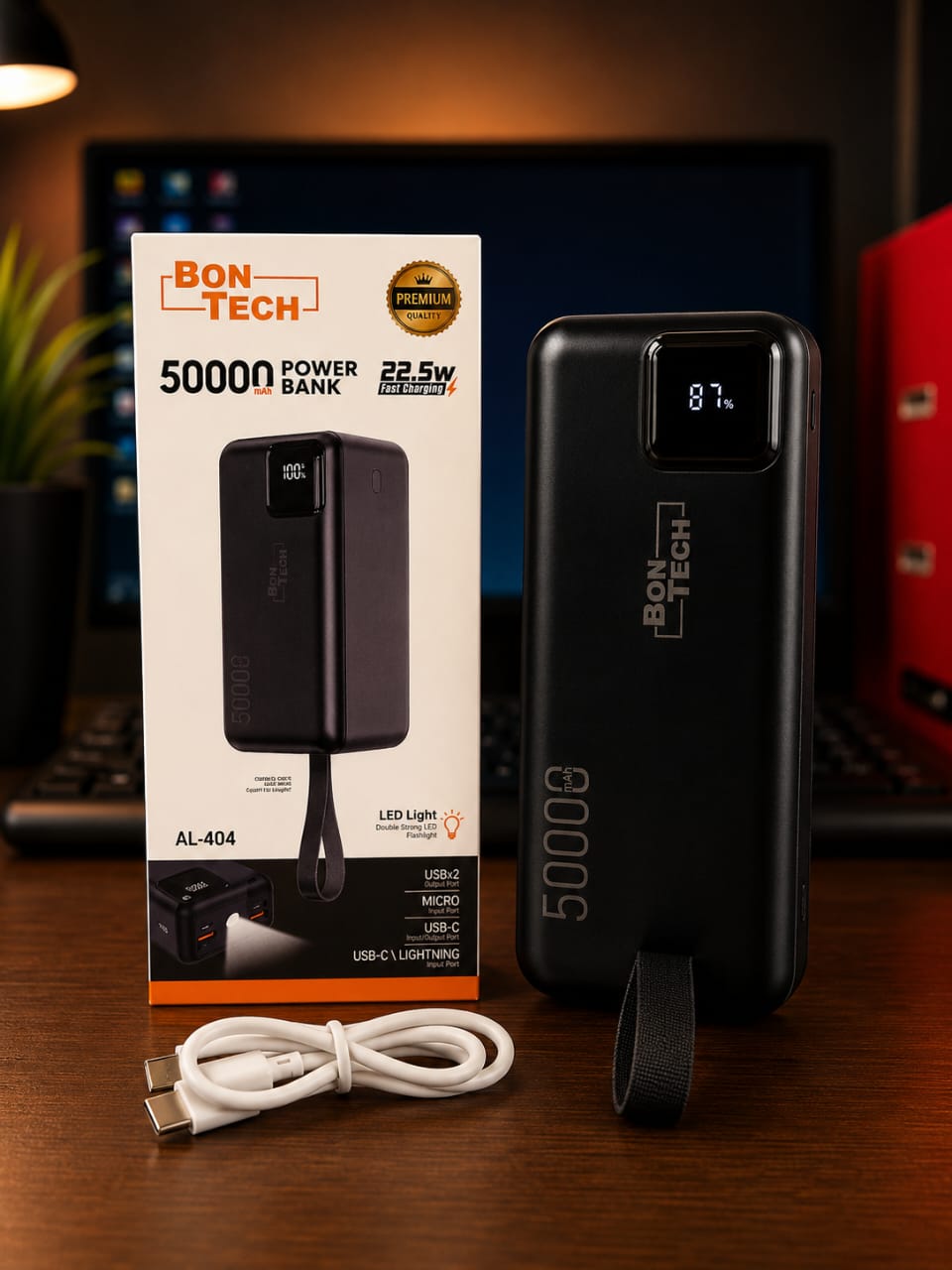 Power Bank BON-TECH AL-404 50000mAh – Charge Rapide 22.5W – Image 3