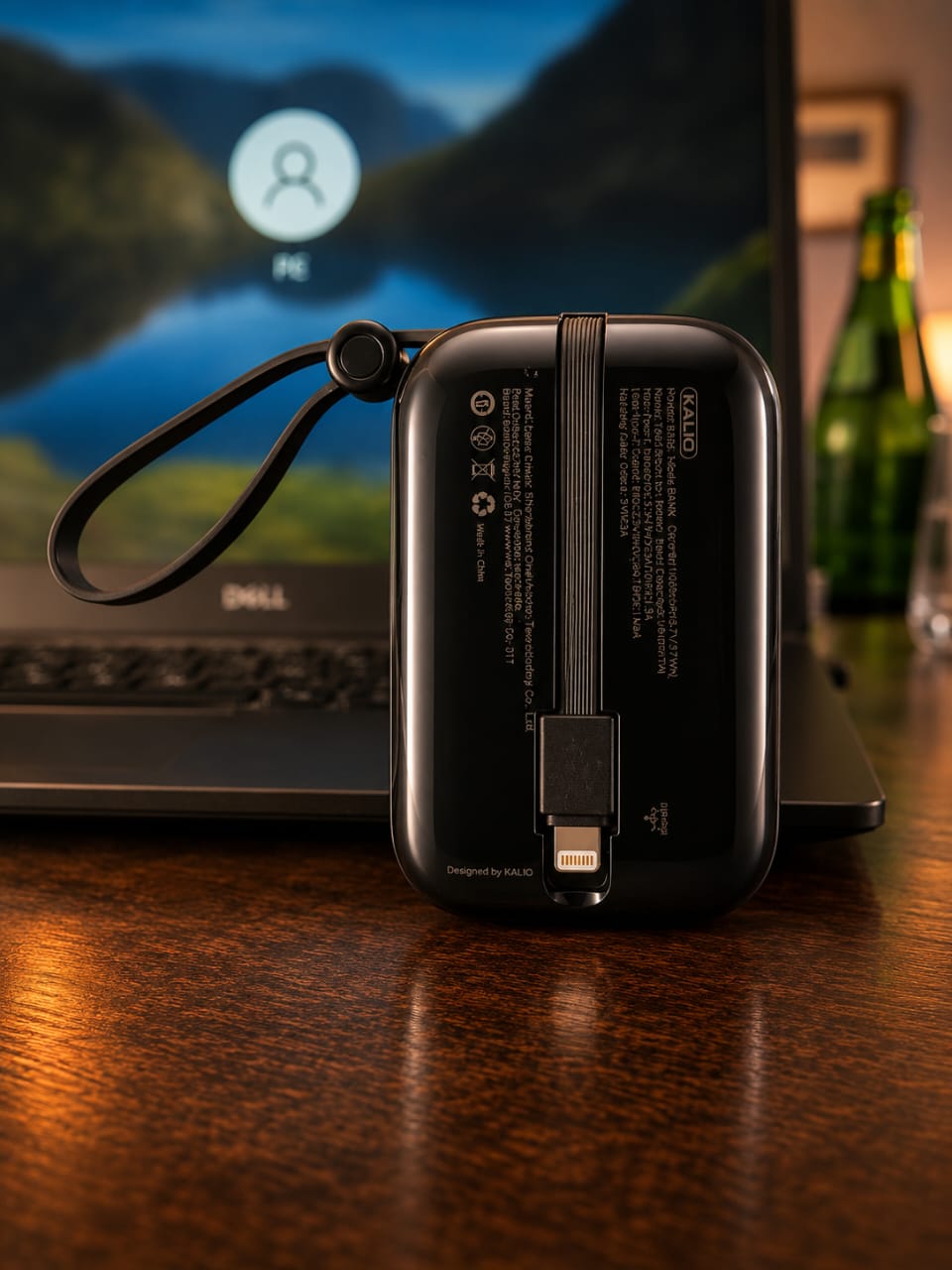 Power Bank KALIO R36D 10000mAh – Charge Rapide 66W avec Câbles Intégrés – Image 4