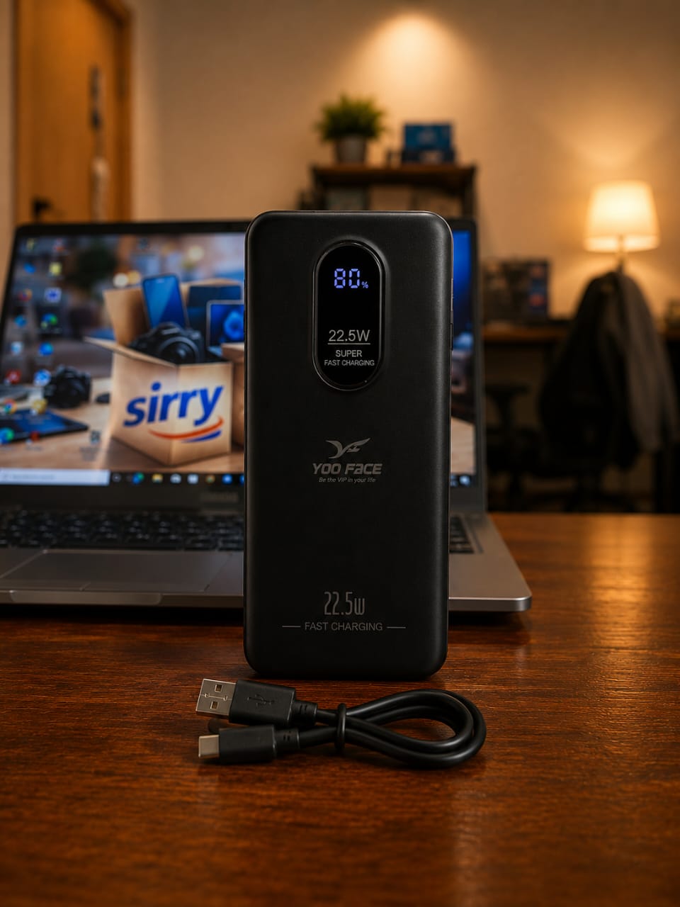 Power Bank YOO FACE PB-27 10000mAh – Charge Rapide 22.5W avec Câbles Intégrés – Image 5