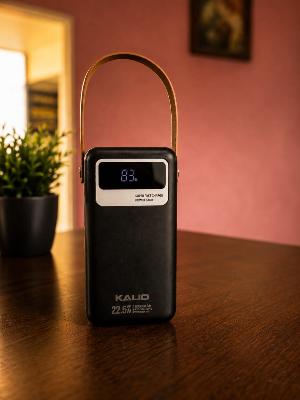 Power Bank KALIO 60000mAh – Charge Rapide 22.5W avec Lampe LED et Câbles Intégrés – Image 4