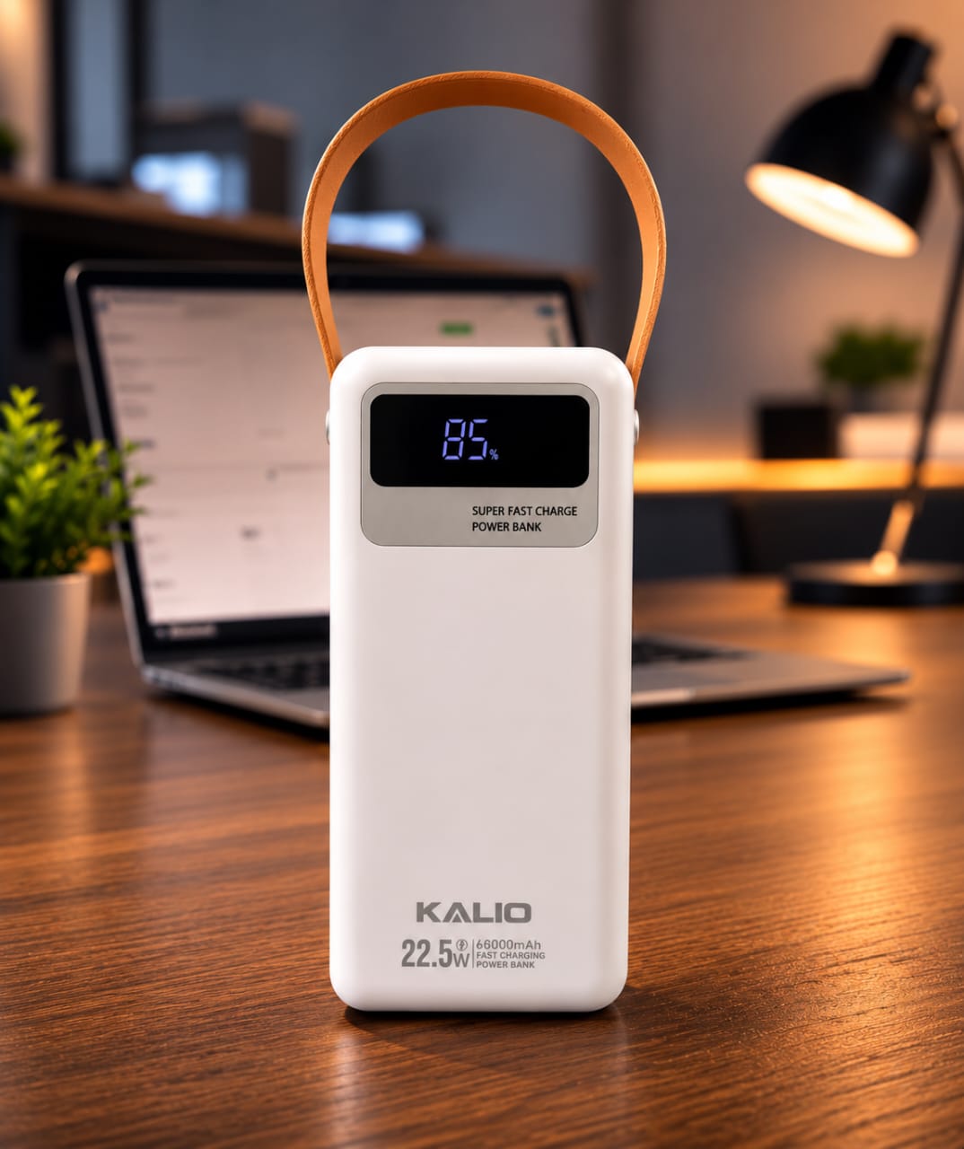 Power Bank KALIO 60000mAh – Charge Rapide 22.5W avec Lampe LED et Câbles Intégrés – Image 6