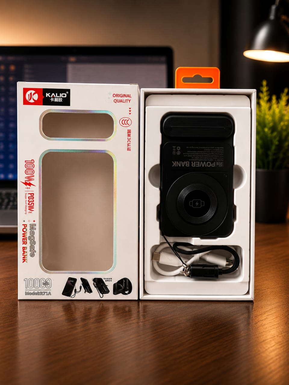 Power Bank KALIO R71A 10000mAh MagSafe – Charge Sans Fil 15W & Charge Rapide PD 35W – Image 4