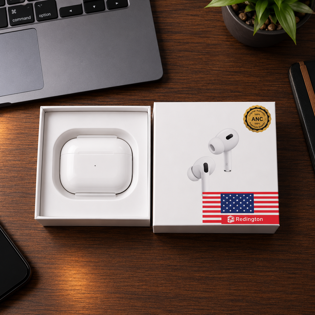 Écouteurs Sans Fil TWS Style AirPods Pro 2 avec ANC – Boîtier de Charge – Image 2