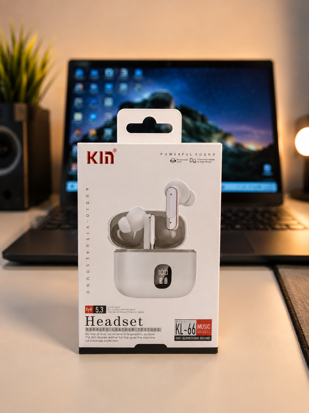 Écouteurs Sans Fil TWS KIN KL-66 Bluetooth 5.3 avec Écran LED