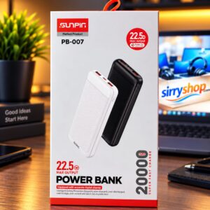 Power Bank SUNPIN PB-007 20000mAh 22.5W avec Indicateur de Batterie