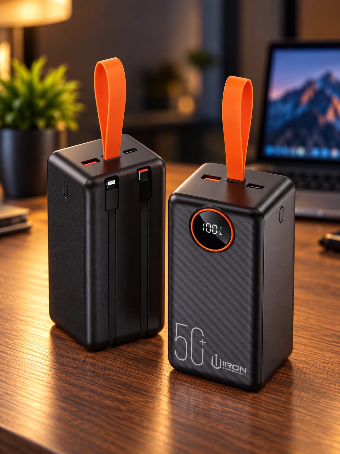 Power Bank UIRON PR-50 5000mAh 22.5W Fast Charging avec Écran LED – Image 2